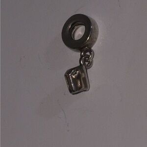 Silver Charm with Cross